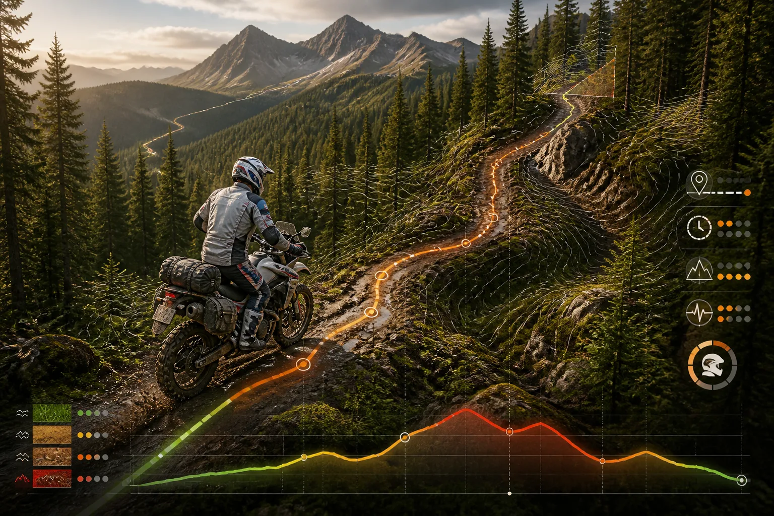 Tracker de chemin et analyse topographique